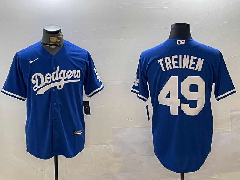 Men's Los Angeles Dodgers Blake Treinen #49 Royal Jersey